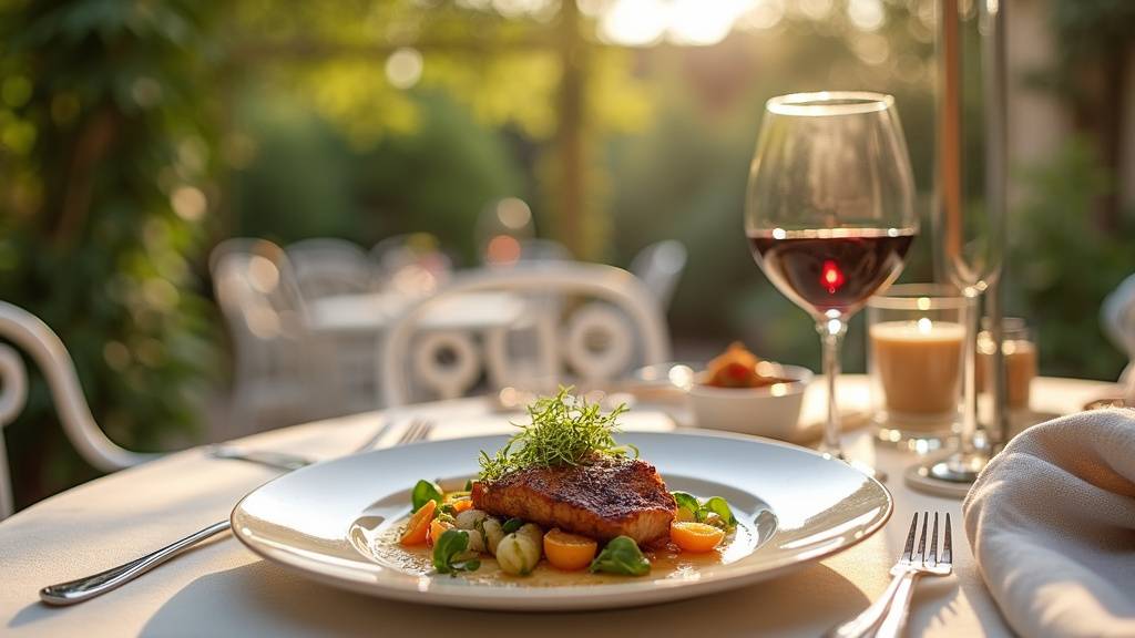 Dressage de plat par le traiteur Carré Gourmand dans un château provençal
