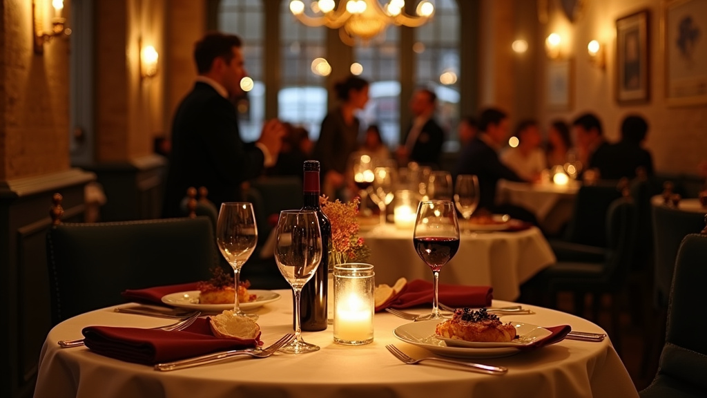 Vue du Comptoir des Envies avec ses comptoirs en marbre rouge et verrière poétique