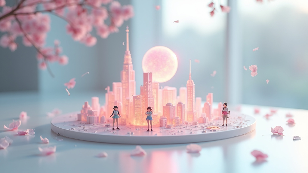 Bureau de geek moderne avec plusieurs écrans, équipements high-tech et accessoires gaming