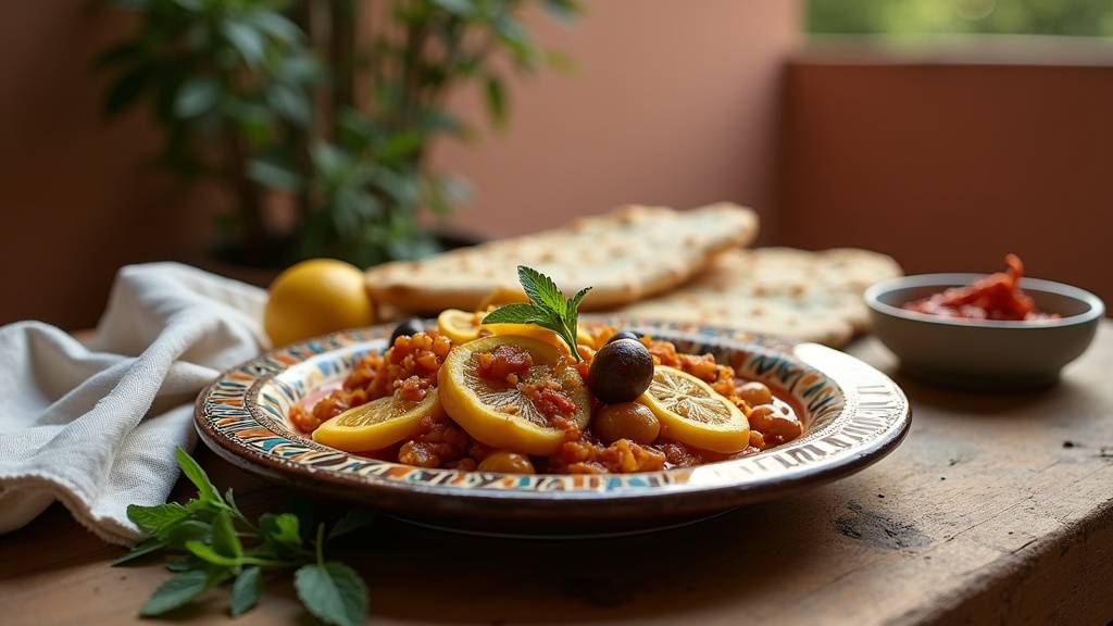 Assortiment de plats colorés de cuisine du monde - tagine, ramen, curry et mezze