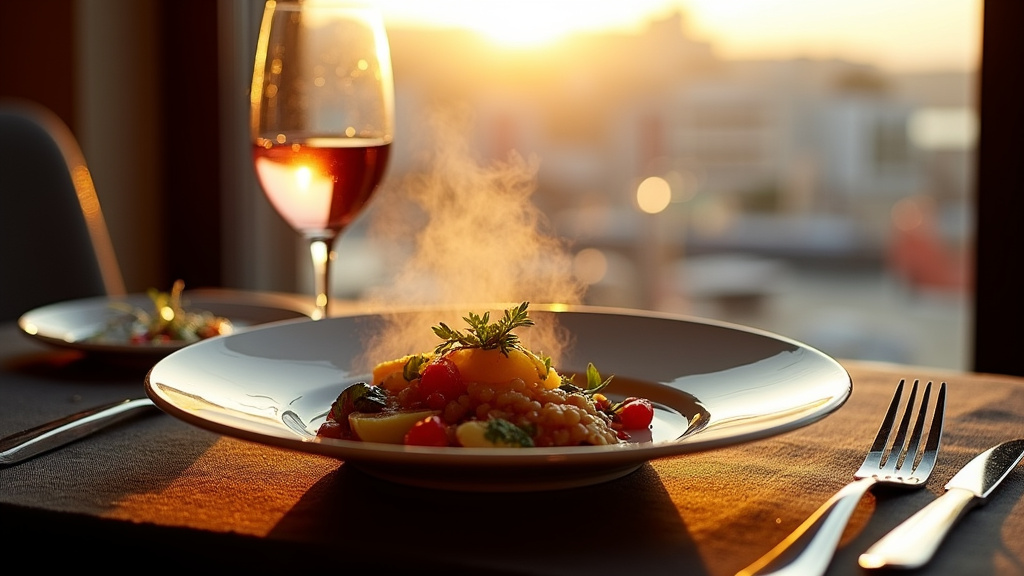 Plat signature du restaurant Les Agitateurs mettant en valeur la cuisine créative et raffinée