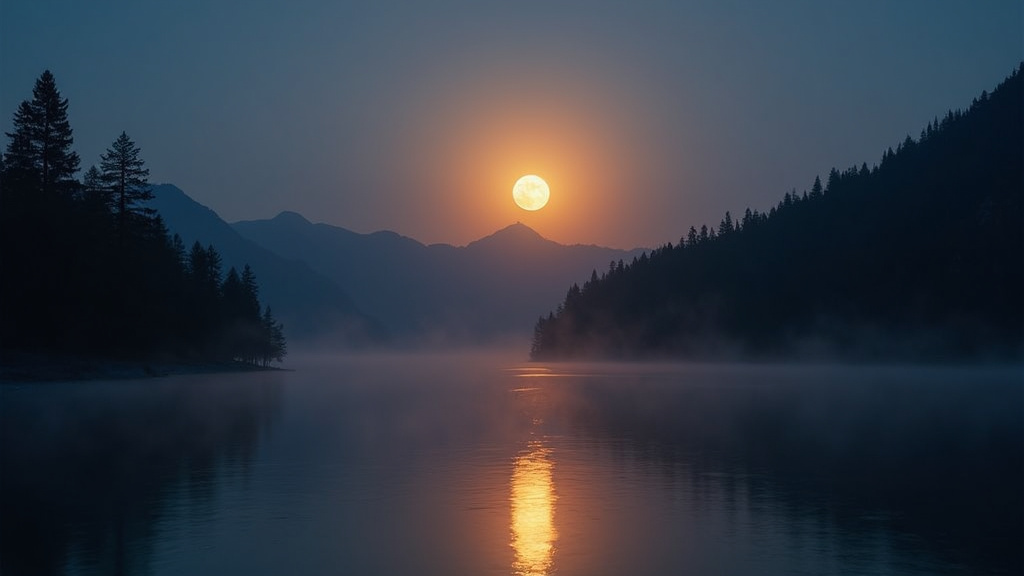 Illustration de la Lune en périgée avec les distances en km