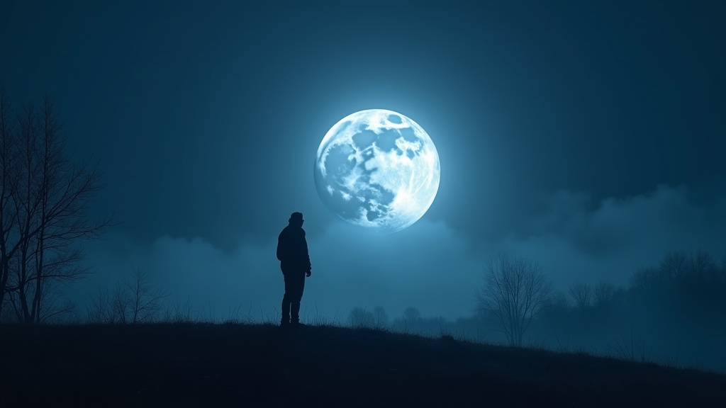 Cycle complet de la Lune avec les quatre phases principales