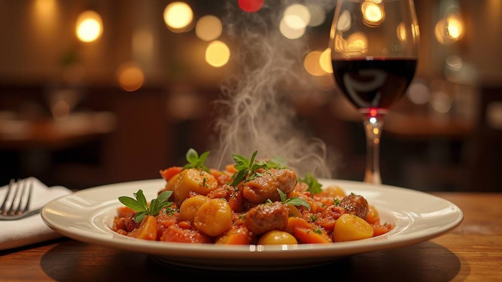 Table dressée dans un restaurant du monde avec des plats aux saveurs exotiques