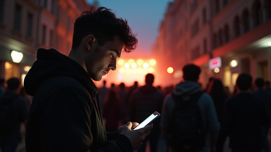 Interface de recherche de billets sur Ticketmaster pour les concerts de Jul