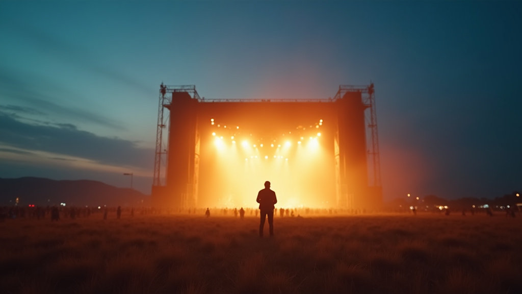 Concert de Jul en 2026 - Foule enthousiaste devant la scène